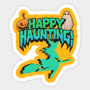 Happy Haunting Halloween Sticker